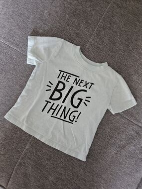 jumping beans Mint Green Tee with Black Graphic - "The Next Big Thing!"